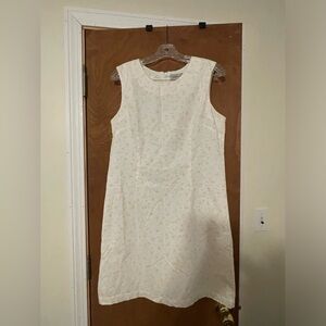LL BEAN super cute cotton dress with zipper